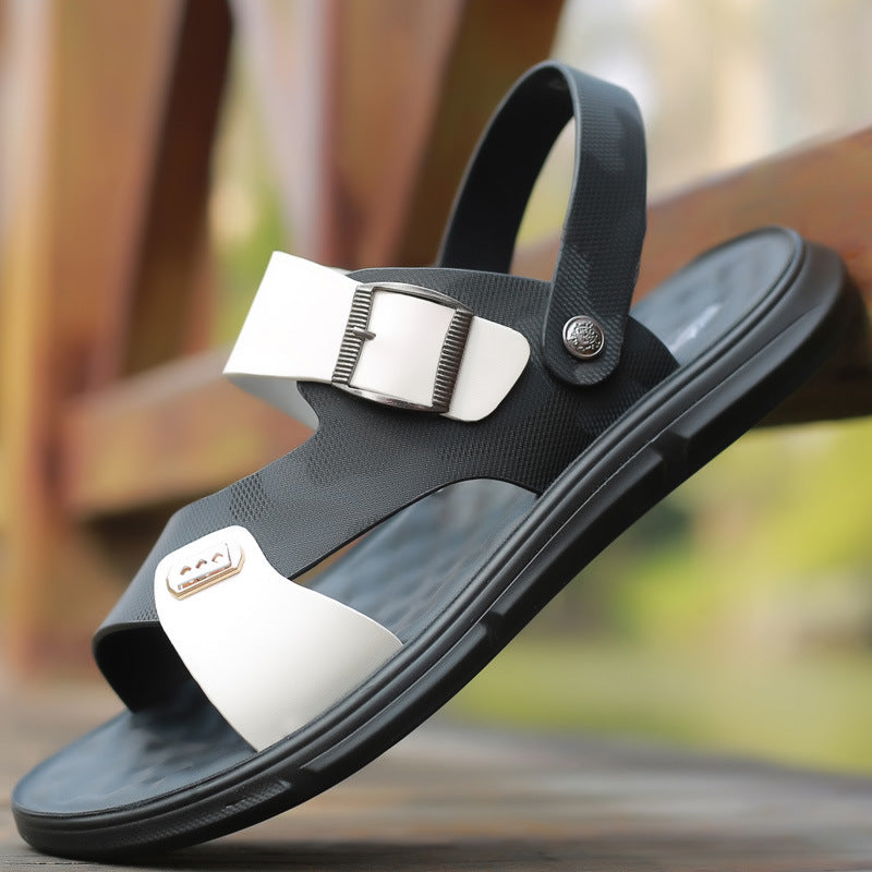 Men's new leather summer sandals