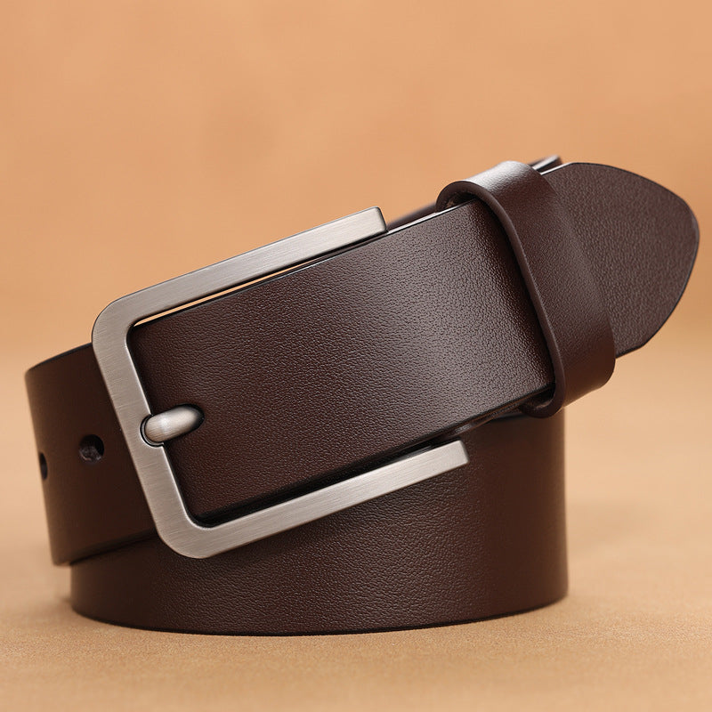 The first layer of pure cowhide business casual belt simple belt