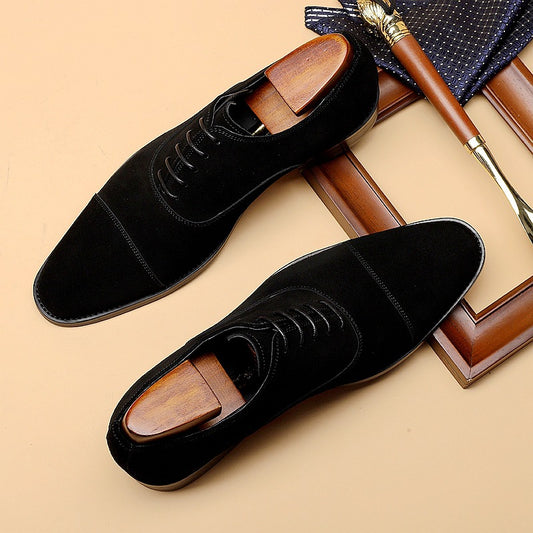 2022 new business trendy shoes three-joint men's leather shoes