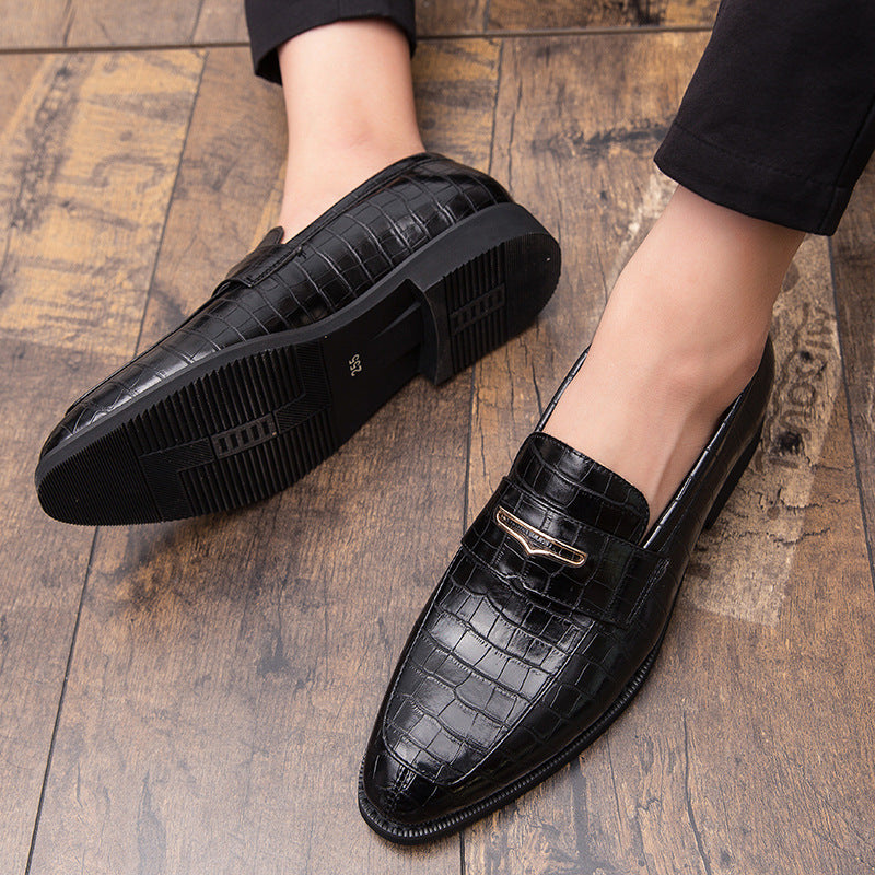 Business trend British casual shoes pointed toe loafers