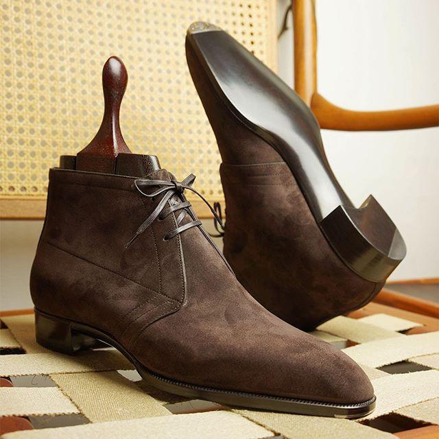 Suede Leather Chukka Boots For Men's