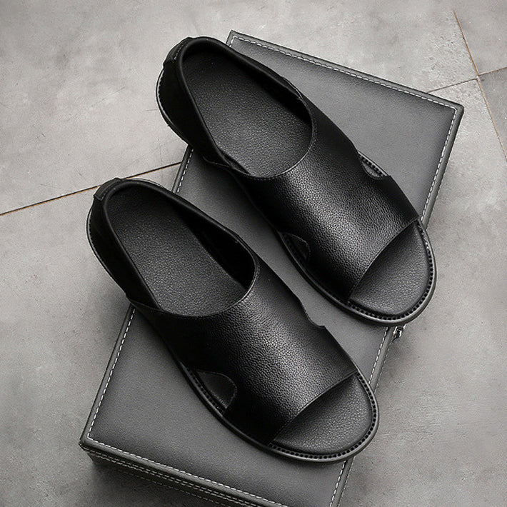 Men's Sandals Trend Driving Outdoor Non-Slip Soft Sole Roman Beach Shoes