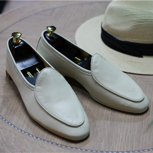 British retro loafers casual leather shoes slip-on suede pointed toe loafers