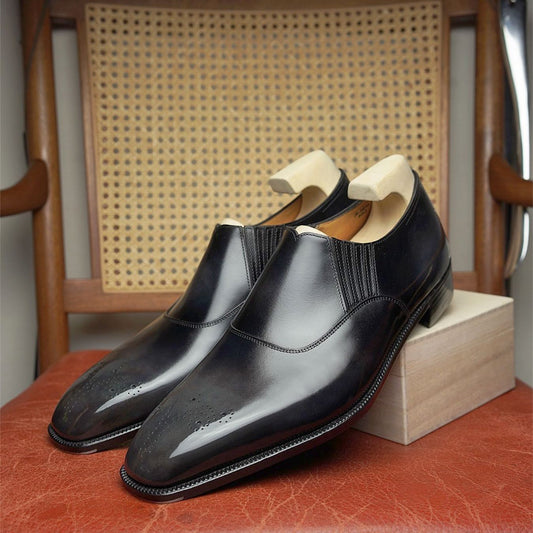 2022 new handmade leather slip-on shoes business leather shoes