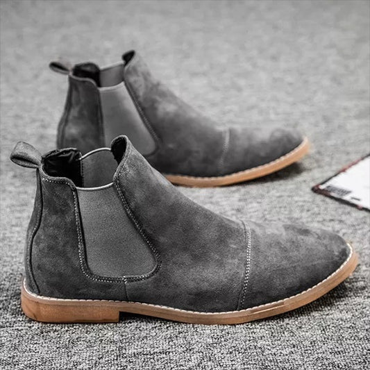 Mens Handmade Suede Formal Boots