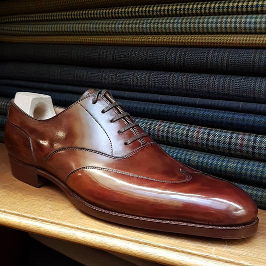 Classic brown business dress shoes