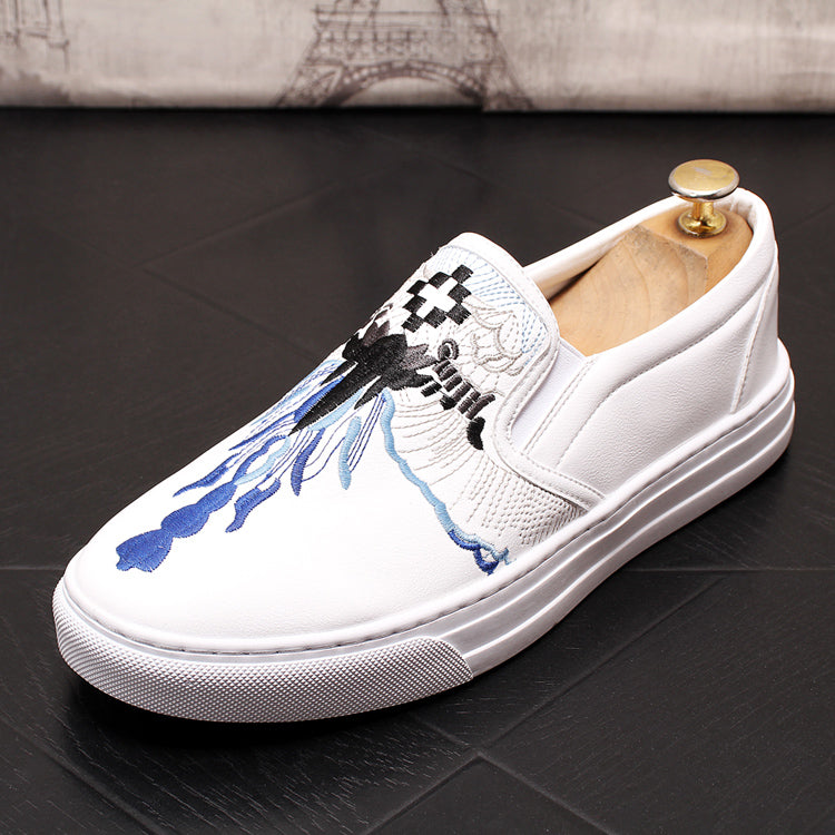 Casual Embroidered Loafers