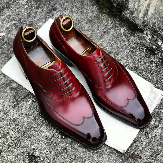 Red Gradient Oxford Business Shoes