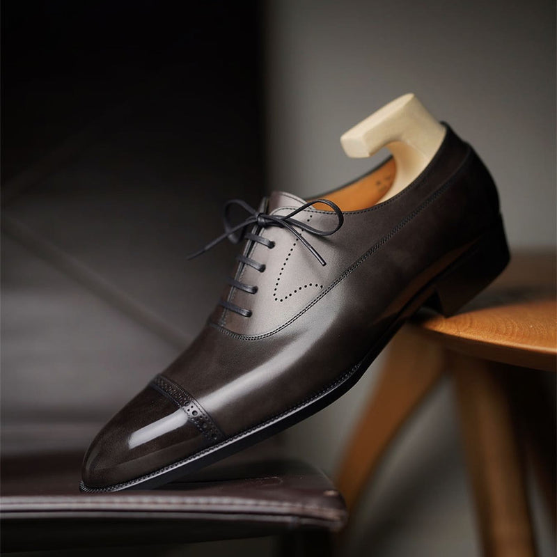 Pointed Toe Italian Lace-Up Business Oxfords Shoes
