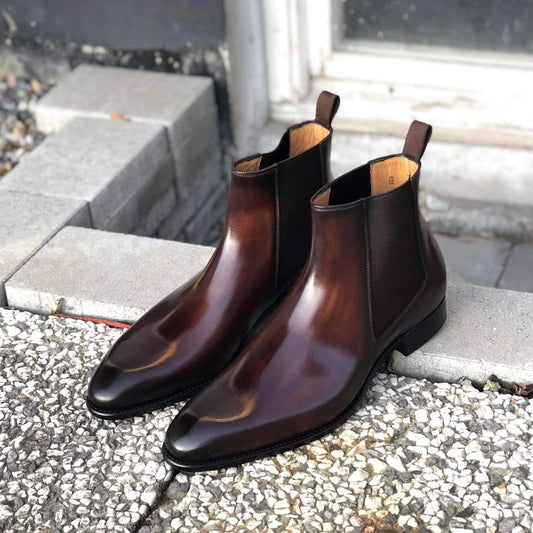 Red-brown Classic Chelsea Boots