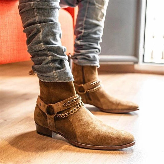 2021 Fashion Hot Men Shoes PU Leather Boots