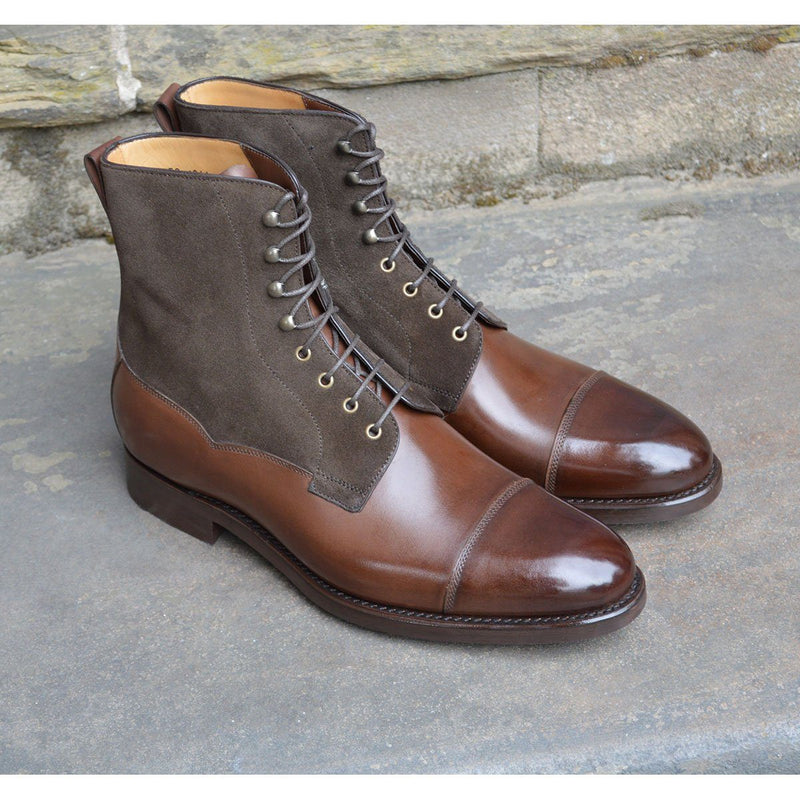 British new gentleman lace-up boots
