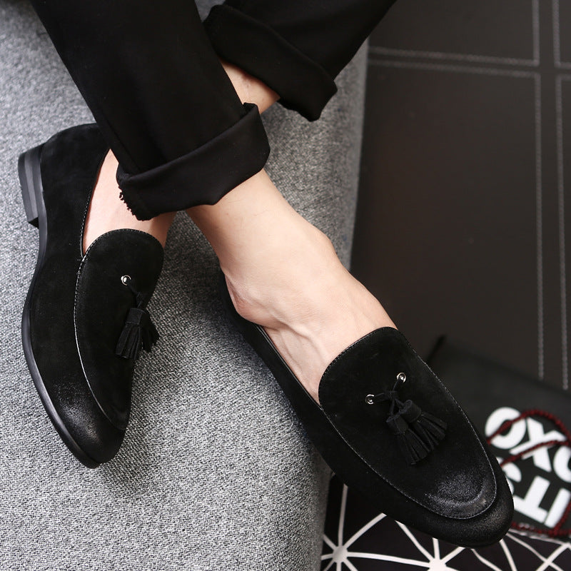 Fashion Suede Tassel Men's Slip On Shoes