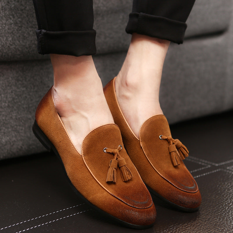 Fashion Suede Tassel Men's Slip On Shoes