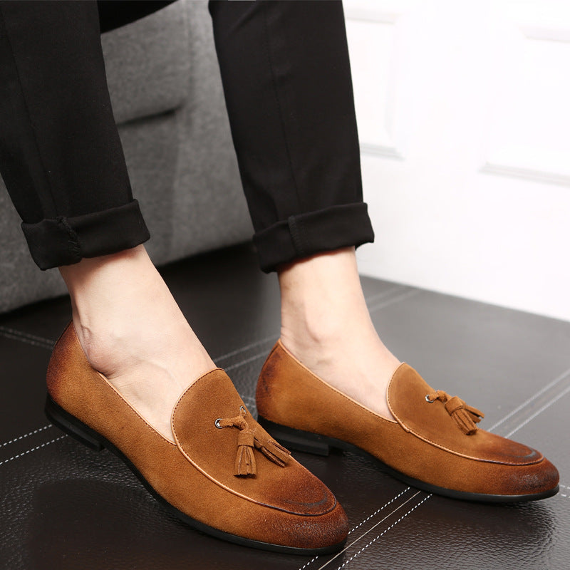 Fashion Suede Tassel Men's Slip On Shoes