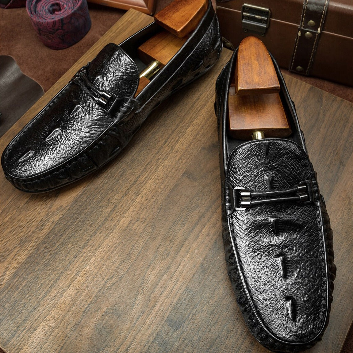 2021 New Design Loafers Men Genuine Leather Slip-on Shoes