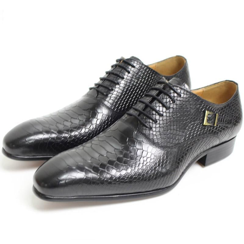 Men Leather Pointed Toe Shoes