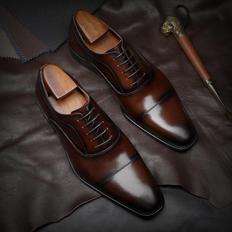 Business formal three-joint men's shoes