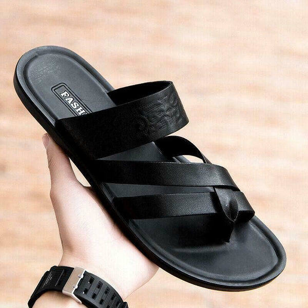 Black Fashion Non-Slip Men's Summer Sandals