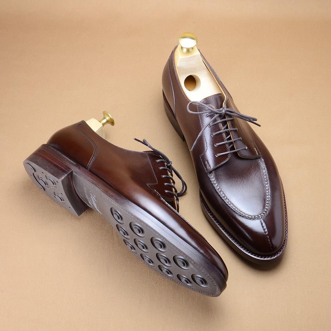 Dark Brown Oxford Men's Leather Shoes