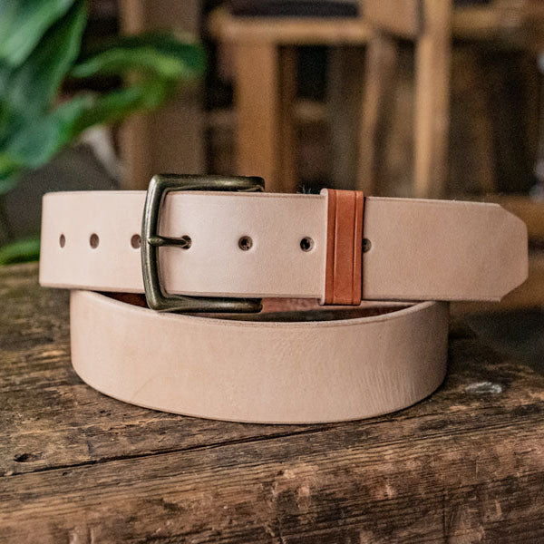 Vintage Handmade Men's Leather Belt