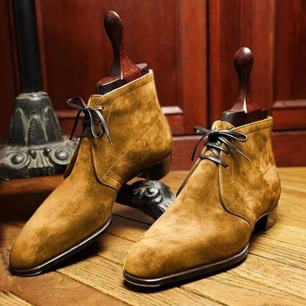 Fashion Spring Autumn Lace Up Classic Suede Chukka Boots