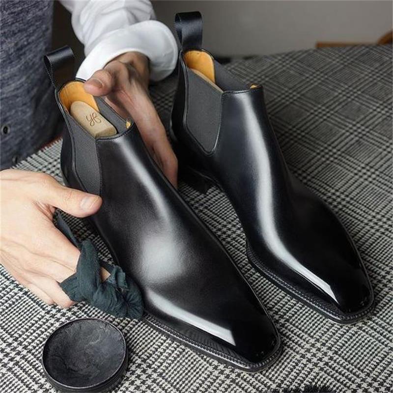 2022 New Men Fashion Trend Temperament Dress Chelsea Boot