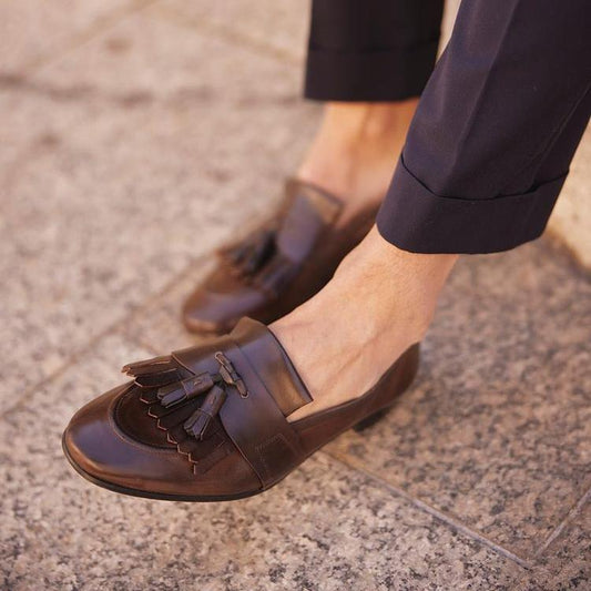 Summer brown tassel casual gentleman loafers