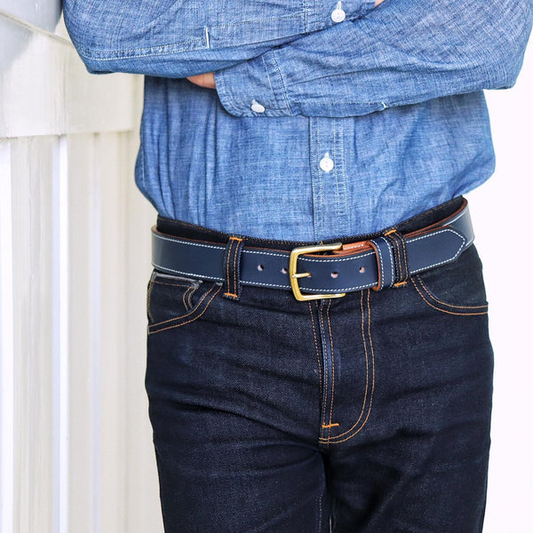 Blue Classic Men's Vintage Belt