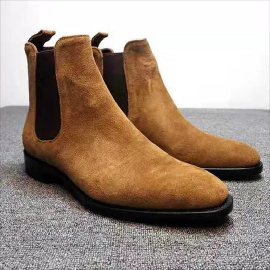 Suede Chelsea Casual Fashion Men_s Boots