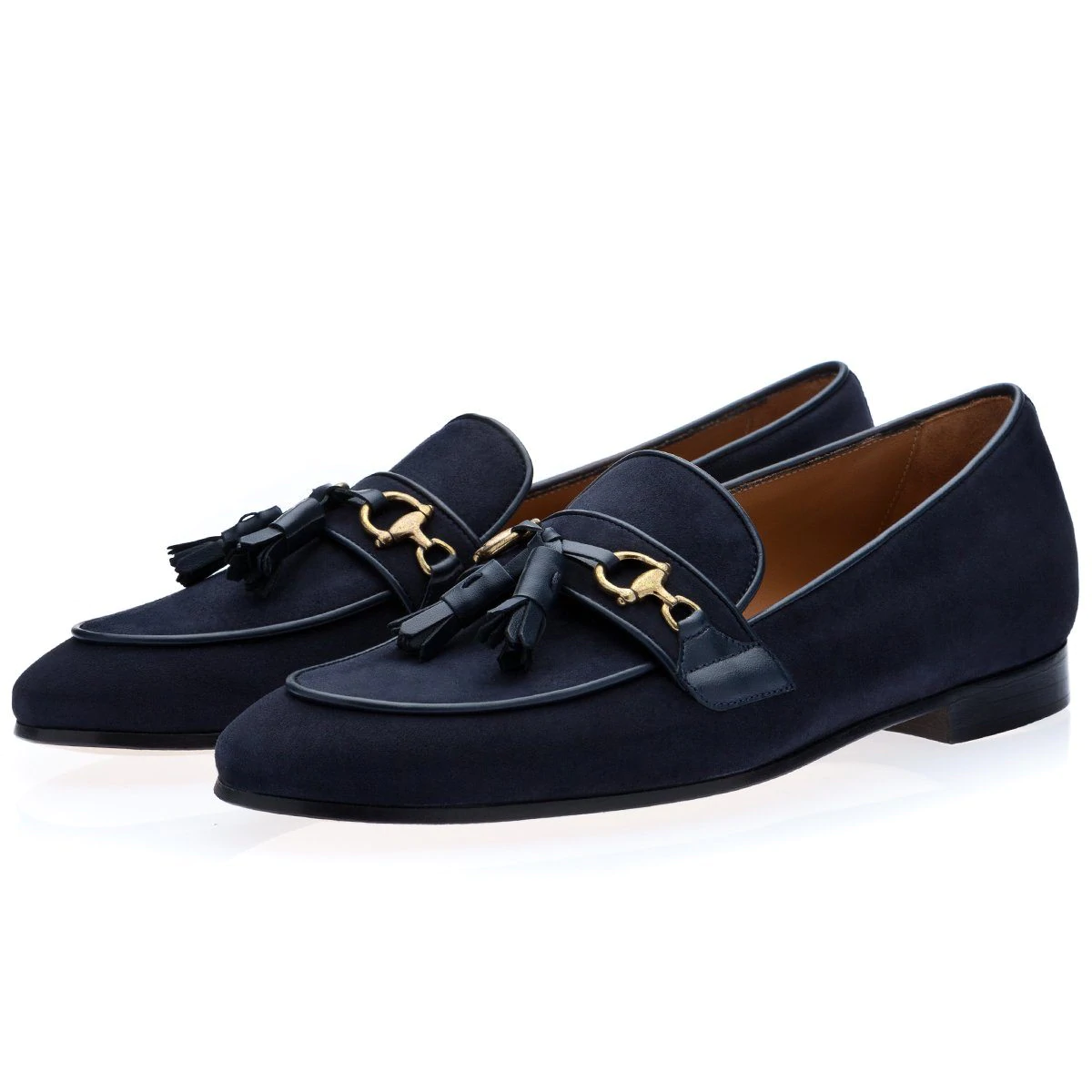 Navy Suede Tassel Loafer