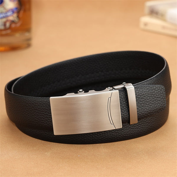 Men's Business Casual Automatic Buckle Pure Leather Belt
