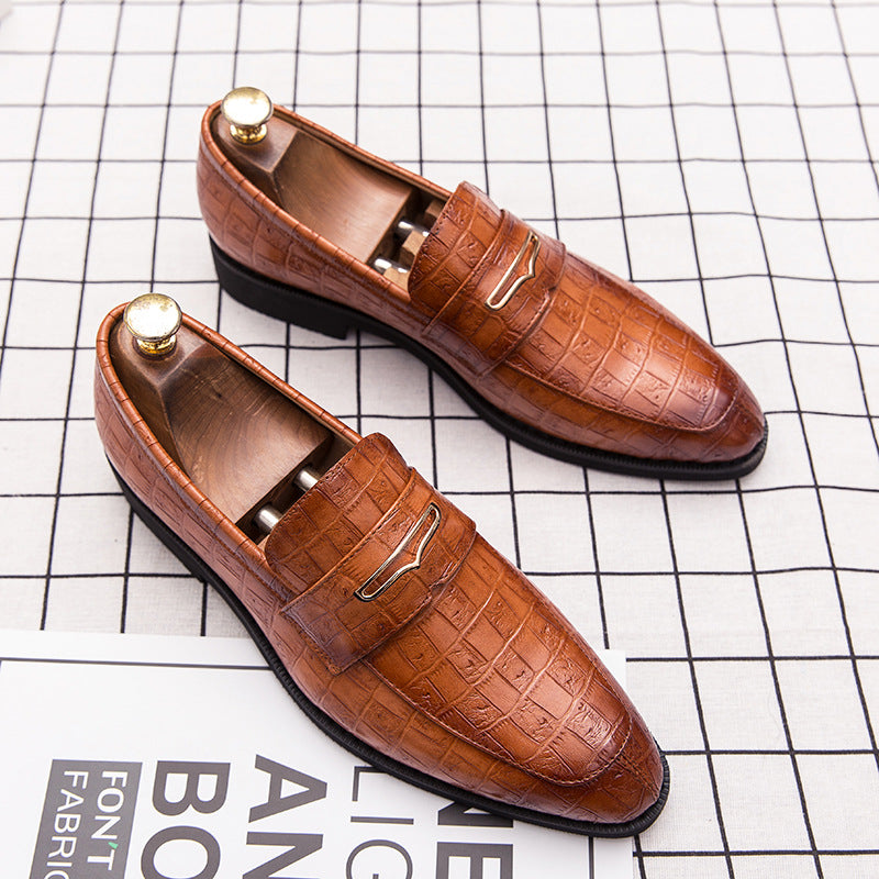 Business trend British casual shoes pointed toe loafers