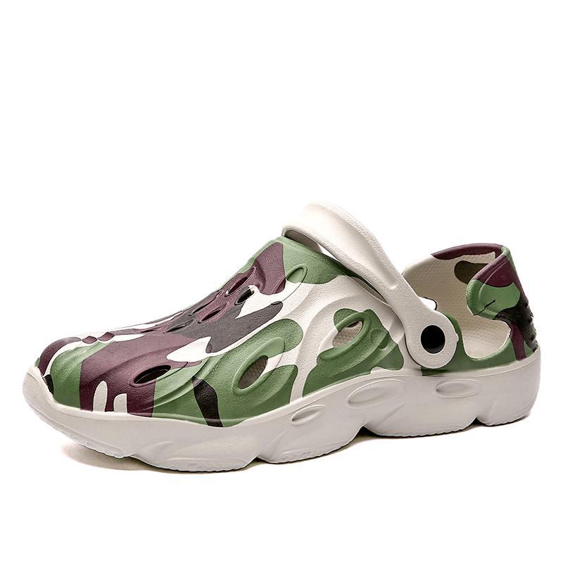 Ultra-light trend breathable fashion camouflage wear-resistant beach toe slippers