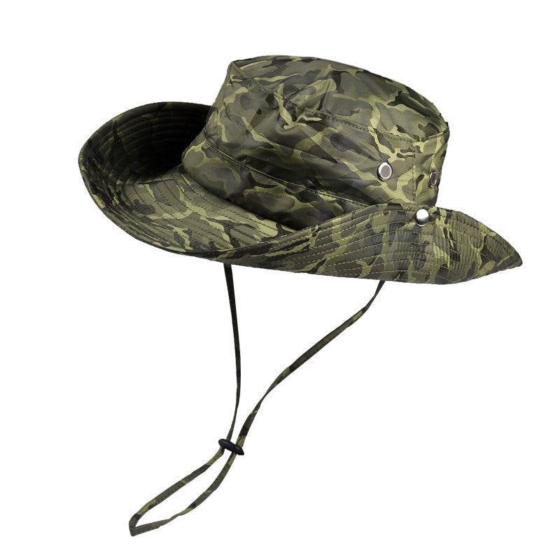 Camouflage sun hat outdoor fishing mountaineering sunshade sunscreen fisherman hat 9042