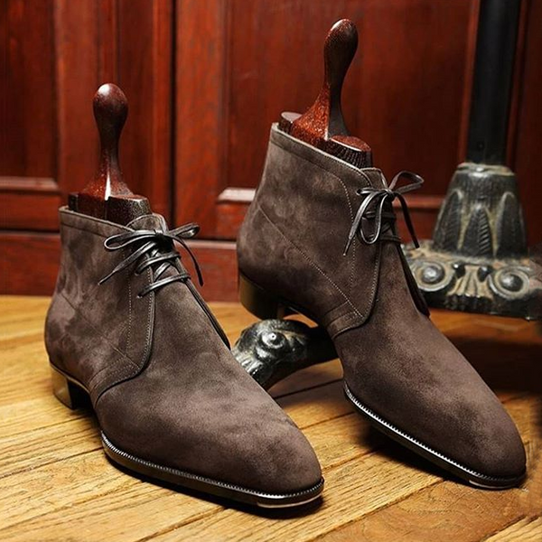 Suede Leather Chukka Boots For Men's