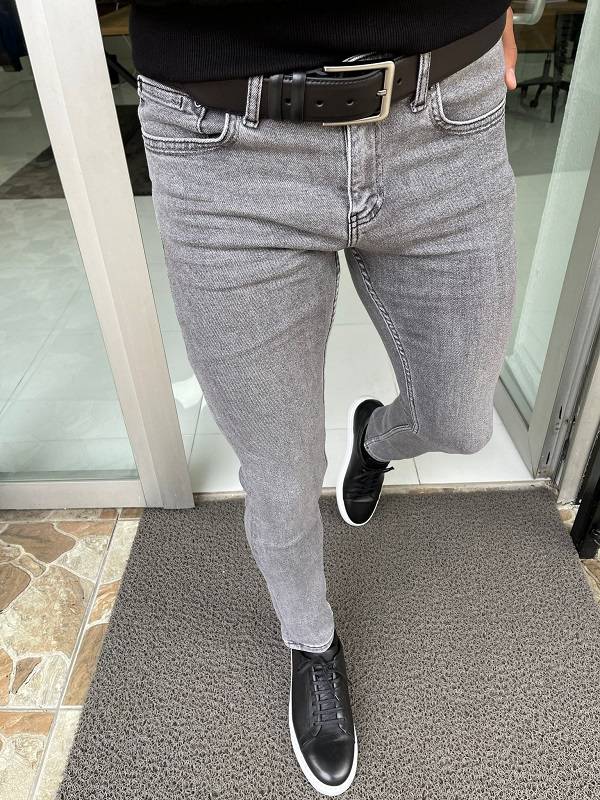 Gray Slim Fit Jeans