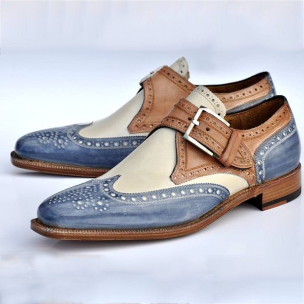 Men's Luxury Buckle Brogue Shoes