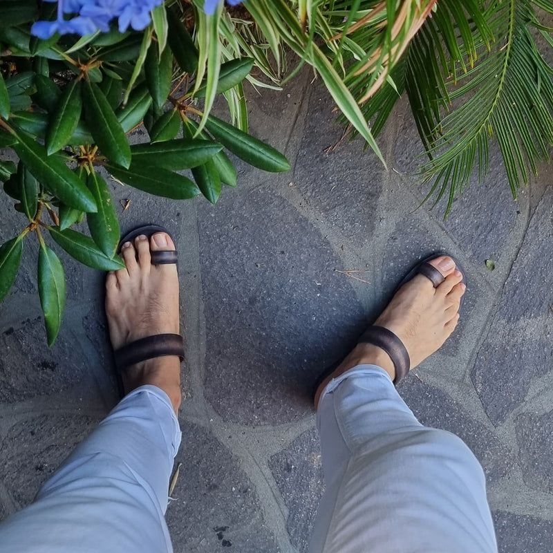 Purple Gradient Men's Casual Beach Sandals