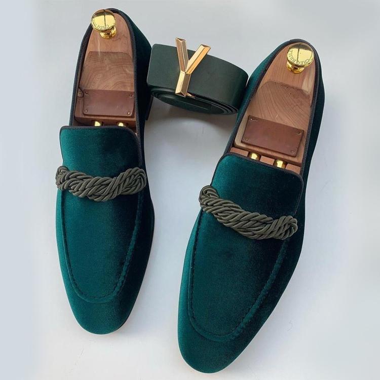 Suede Pointed Toe Loafers