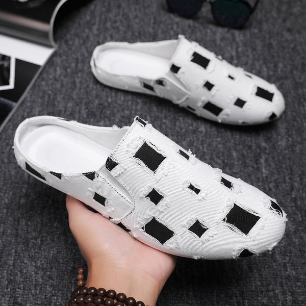 Men's Casual Canvas half Slippers