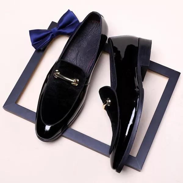 PLUS SIZE MEN WEDDING BLUE DRESS SHOES