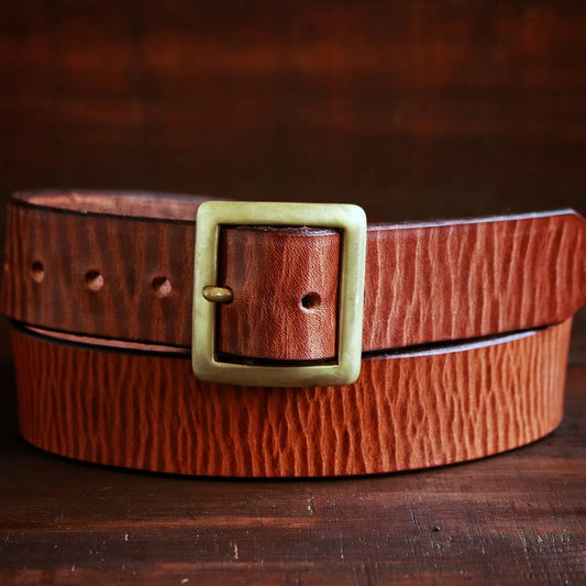 Brown Distressed Vintage Men's Belt