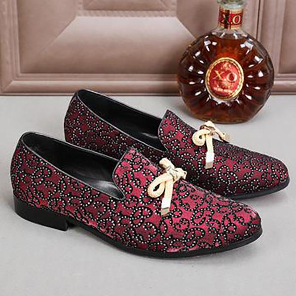 FASHION SHOES MEN RED PARTY WEDDING SHOES