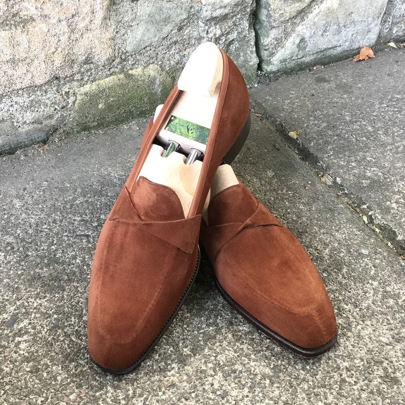 Italian brown fashion loafers