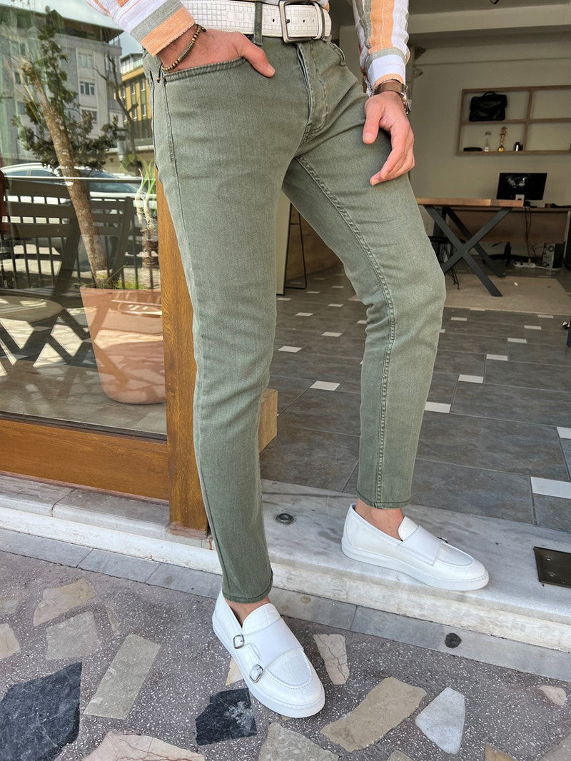 Slim Fit Jeans With Side Pockets